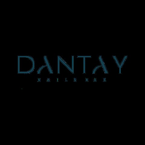 Dantay Beauty Lounge Logo - Teal logo with decorative flourishes