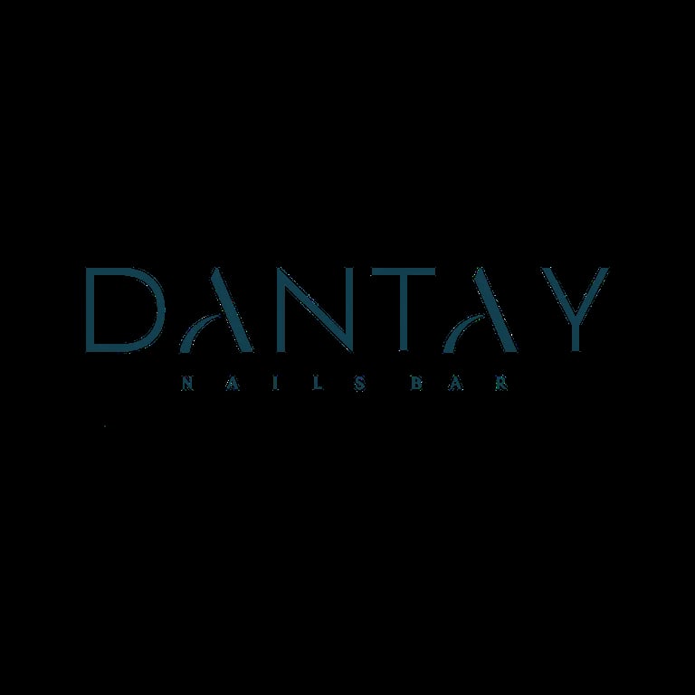 Dantay Beauty Lounge Logo - Teal logo with decorative flourishes